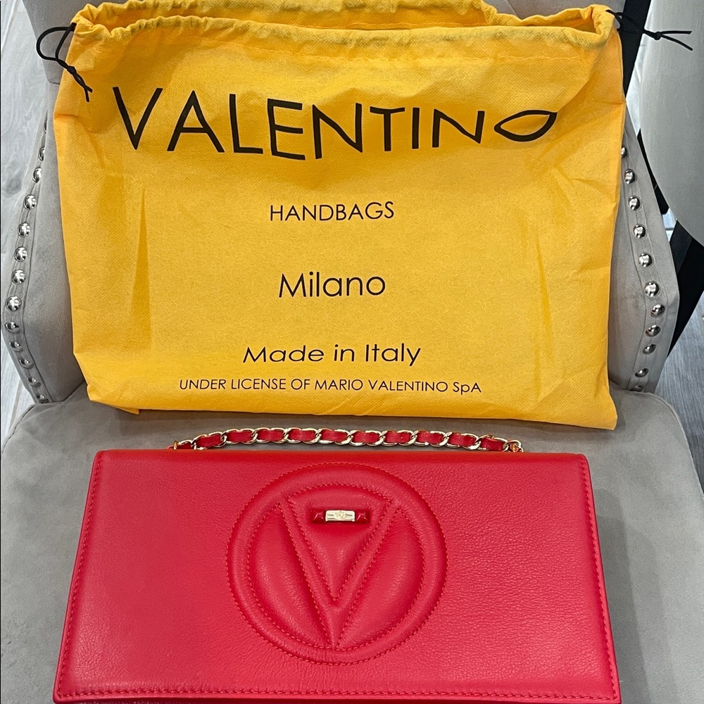 Valentino Red Leather with Chain
NWT   LENA SIGNATURE